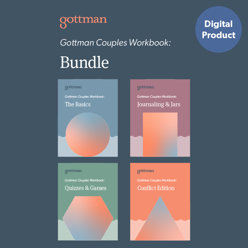 Digital Gottman Couples Workbook Bundle: All Four Workbooks in one!