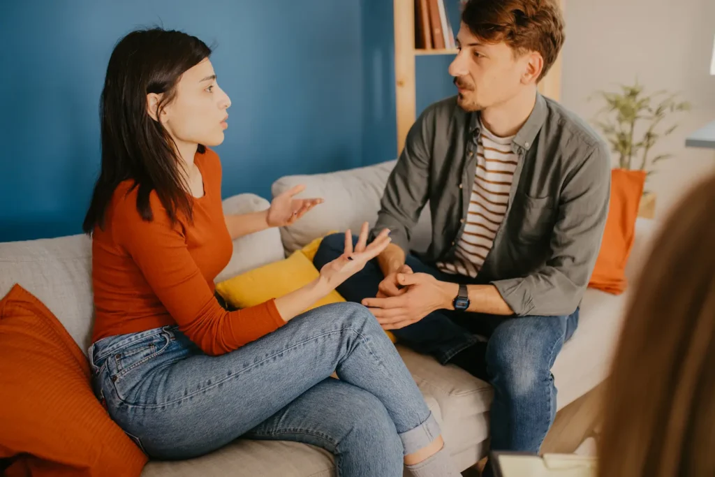 couple working together at a Gottman workshop