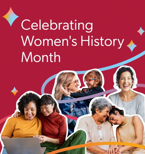 Banner Celebrating Women's History Month